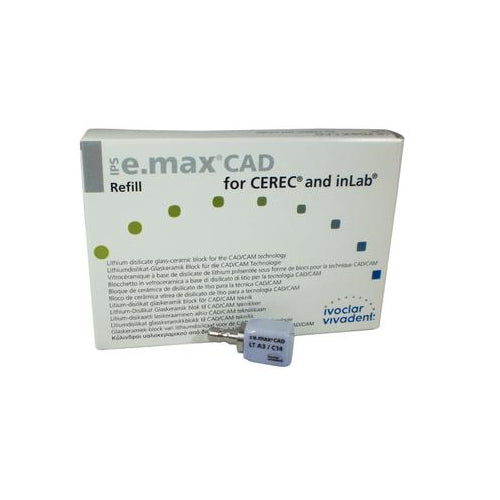 Vivadent Ivoclar IPS e.max CAD CEREC Blocks InLab 5/Pk Vivadent Ivoclar IPS e.max CAD CEREC Blocks InLab 5/Pk